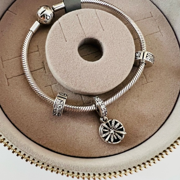 New Pandora bracelet in a leather box. New condition - Picture 1 of 4